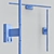 Modern Metal and Acrylic LED Wall Lamp 3D model small image 4