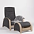 Balance-2 Glider Chair: Comfortable and Stylish 3D model small image 1