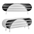 Modern Crescent Sideboard: Sleek Design & Functional Space 3D model small image 2