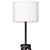 Lauters Floor Lamp - Elegant Brown Oak and White Design 3D model small image 2