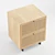 Boho Mango Wood Filing Cabinet 3D model small image 3