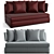 Amoenus Soft Chaise Longue: Luxurious Comfort 3D model small image 1
