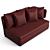 Amoenus Soft Chaise Longue: Luxurious Comfort 3D model small image 3