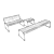 Urban Oasis Street Benches 3D model small image 3