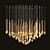 Elegant Eyelet Chandelier - 190cm Length 3D model small image 2