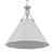 Elegantly Painted Cone Pendant 3D model small image 2