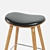 Finiks Bar Stool: Stylish Leather and Wood Design 3D model small image 4