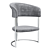 Sleek Solid Chair by Iminiti 3D model small image 3