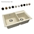 Modern Double Bowl Kitchen Sink 3D model small image 1