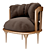 Stylish Vayne Armchair: Elegant Design, Premium Comfort 3D model small image 3