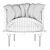 Stylish Vayne Armchair: Elegant Design, Premium Comfort 3D model small image 7