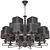  Elegant Maytoni Ontario Pendant Chandelier 3D model small image 3