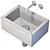 Compact Wall Mount Bathroom Sink 3D model small image 3