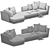 Verzelloni Lyndon: Modern Italian Sofa 3D model small image 4