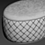 Elegant Oval Pouf: Poltrona Frau Grant 3D model small image 5