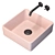 Rosy Cement Basin 3D model small image 1