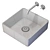 Rosy Cement Basin 3D model small image 2