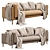 Swoon Munich 3-Seater Sofa 3D model small image 1