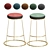 Foldable Bar Stools: Convenient Seating Solution 3D model small image 1
