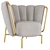 Modern Loft Tulip Chair 3D model small image 1