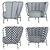 Modern Loft Tulip Chair 3D model small image 4