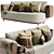 Sleek Single Man Sofa Bed 3D model small image 2