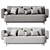 Sleek Single Man Sofa Bed 3D model small image 4