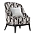 Opera SALLY Armchair: Stylish and Ergonomic 3D model small image 1