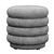 Cozy Round Pouf by Ferm 3D model small image 5