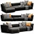 Luxurious Verzelloni Lyndon Chaise Lounge 3D model small image 5