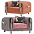 Etro Home Interiors Corinto Armchair 3D model small image 1