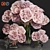 Premium Ohara Garden Rose Bouquet with Decor Glass Vase 3D model small image 5