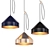 Sleek Brass Lloop Lamp 3D model small image 1