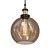 Elegant Amber Glass Pendant 3D model small image 1