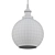 Elegant Amber Glass Pendant 3D model small image 2