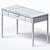 Elegant Walnut Writing Desk 3D model small image 4