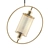 Elegant Brass Hoop Pendant 3D model small image 1