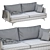 DURESTA Meridian: Elegant and Versatile Sofa 3D model small image 5