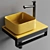 Shui Comfort Ceramic Washbasin Set 3D model small image 2