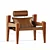 Tuscan Armchair: Luxurious and Comfortable 3D model small image 1