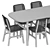 Stylish Voxlov Dining Set 3D model small image 5