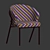 Corfu Dining Chair: Modern Elegance for Your Space 3D model small image 2