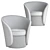 Elegant Blossom Chair 3D model small image 2