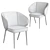 Blue Bliss: Nora Armchair 3D model small image 3