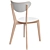 Modern White Birch Chair: Nordmyra Ikea 3D model small image 1