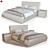 Elba Mebel Helma Bed with TM-250 Nightstands 3D model small image 1