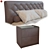 Elba Mebel Helma Bed with TM-250 Nightstands 3D model small image 9