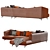 Italian Chic: Lennox Chaise Lounge 3D model small image 4