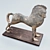 Elegant Horse Statue Accent 3D model small image 2