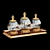 Lustrous Gold Accent Jars 3D model small image 1